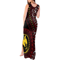 Papua New Guinea Oro Tapa Motif Tank Maxi Dress Special LT7 - Polynesian Pride