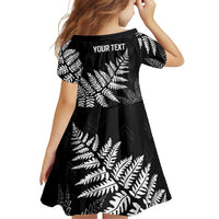 New Zealand Lawn Bowls Personalized Family Matching Mermaid Dress and Hawaiian Shirt Wrap-Around Silver Fern LT7 - Polynesian Pride