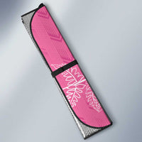 New Zealand Lawn Bowls Breast Cancer Personalized Auto Sun Shade Wrap-Around Silver Fern - Polynesian Pride