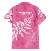 New Zealand Lawn Bowls Breast Cancer Personalized Family Matching Long Sleeve Bodycon Dress and Hawaiian Shirt Wrap-Around Silver Fern LT7 - Polynesian Pride