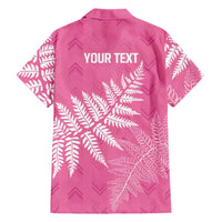 New Zealand Lawn Bowls Breast Cancer Personalized Hawaiian Shirt Wrap-Around Silver Fern - Polynesian Pride