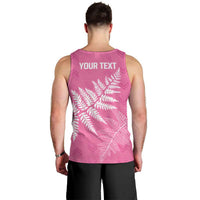 New Zealand Lawn Bowls Breast Cancer Personalized Men Tank Top Wrap-Around Silver Fern LT7 - Polynesian Pride