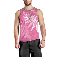 New Zealand Lawn Bowls Breast Cancer Personalized Men Tank Top Wrap-Around Silver Fern LT7 - Polynesian Pride