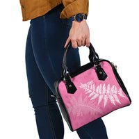 New Zealand Lawn Bowls Breast Cancer Personalized Shoulder Handbag Wrap-Around Silver Fern - Polynesian Pride