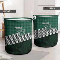 Rainbow Warriors Hawaii Personalized Palaka Laundry Basket - Polynesian Pride