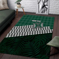 Rainbow Warriors Hawaii Personalized Palaka Area Rug - Polynesian Pride