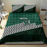 Rainbow Warriors Hawaii Personalized Palaka Bedding Set - Polynesian Pride