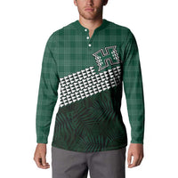 Rainbow Warriors Hawaii Personalized Palaka Button Sweatshirt - Polynesian Pride