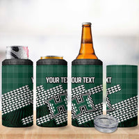 Rainbow Warriors Hawaii Personalized Palaka 4 in 1 Can Cooler Tumbler - Polynesian Pride