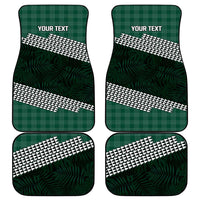 Rainbow Warriors Hawaii Personalized Palaka Car Mats - Polynesian Pride