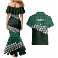 Rainbow Warriors Hawaii Personalized Palaka Couples Matching Mermaid Dress and Hawaiian Shirt - Polynesian Pride