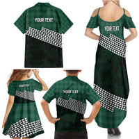 Rainbow Warriors Hawaii Personalized Palaka Family Matching Summer Maxi Dress and Hawaiian Shirt - Polynesian Pride