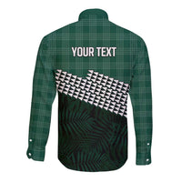 Rainbow Warriors Hawaii Personalized Palaka Long Sleeve Button Shirt - Polynesian Pride