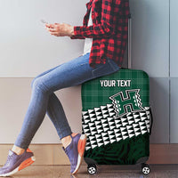 Rainbow Warriors Hawaii Personalized Palaka Luggage Cover - Polynesian Pride