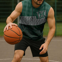 Rainbow Warriors Hawaii Personalized Palaka Sleeveless Hoodie - Polynesian Pride