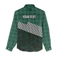 Rainbow Warriors Hawaii Personalized Palaka Women Casual Shirt - Polynesian Pride