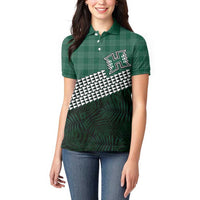 Rainbow Warriors Hawaii Personalized Palaka Women Polo Shirt - Polynesian Pride