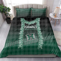 Rainbow Warriors Hawaii Palaka Bedding Set Maile Lei - Polynesian Pride