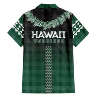 Rainbow Warriors Hawaii Palaka Family Matching Long Sleeve Bodycon Dress and Hawaiian Shirt Maile Lei - Polynesian Pride