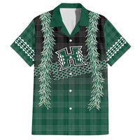 Rainbow Warriors Hawaii Palaka Family Matching Short Sleeve Bodycon Dress and Hawaiian Shirt Maile Lei - Polynesian Pride