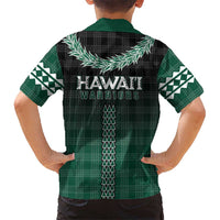 Rainbow Warriors Hawaii Palaka Kid Hawaiian Shirt Maile Lei - Polynesian Pride