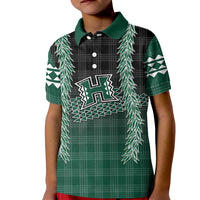 Rainbow Warriors Hawaii Palaka Kid Polo Shirt Maile Lei - Polynesian Pride