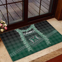 Rainbow Warriors Hawaii Palaka Rubber Doormat Maile Lei - Polynesian Pride