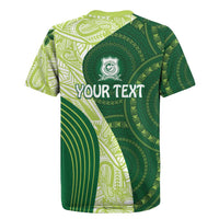 Fiji Ballantine Memorial High School Personalised Rugby Jersey Masi Tapa Mix Plumeria