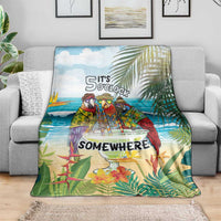 It's 5 o'clock Somewhere Blanket Beach Party - Polynesian Pride