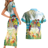 It's 5 o'clock Somewhere Couples Matching Short Sleeve Bodycon Dress and Hawaiian Shirt Beach Party LT7 - Polynesian Pride