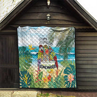 It's 5 o'clock Somewhere Quilt Beach Party - Polynesian Pride