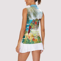 It's 5 o'clock Somewhere Women Sleeveless Polo Shirt Beach Party LT7 - Polynesian Pride