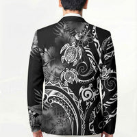 Aloha Hawaii Turtles Floral Blazer Obsidian Glaze