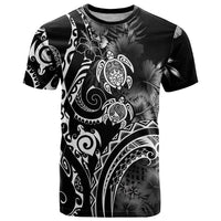 Aloha Hawaii Turtles Floral T Shirt Obsidian Glaze