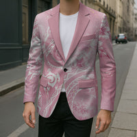 Aloha Hawaii Turtles Floral Blazer Pink Marbles Glaze