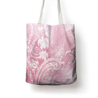 Aloha Hawaii Turtles Floral Tote Bag Pink Marbles Glaze