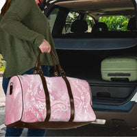 Aloha Hawaii Turtles Floral Travel Bag Pink Marbles Glaze