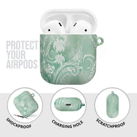 Aloha Hawaii Turtles Floral AirPods Case Seafoam Marbles Glaze