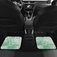 Aloha Hawaii Turtles Floral Car Mats Seafoam Marbles Glaze