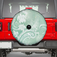 Aloha Hawaii Turtles Floral Spare Tire Cover Seafoam Marbles Glaze