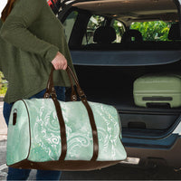 Aloha Hawaii Turtles Floral Travel Bag Seafoam Marbles Glaze