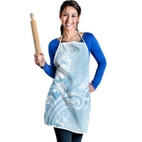 Aloha Hawaii Turtles Floral Apron Aqua Marbles Glaze