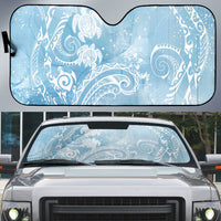 Aloha Hawaii Turtles Floral Auto Sun Shade Aqua Marbles Glaze