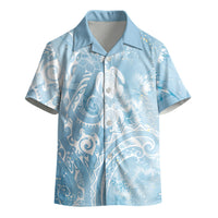 Aloha Hawaii Turtles Floral Kid Hawaiian Shirt Aqua Marbles Glaze LT7 - Polynesian Pride