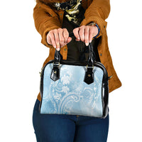 Aloha Hawaii Turtles Floral Shoulder Handbag Aqua Marbles Glaze