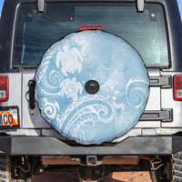 Aloha Hawaii Turtles Floral Spare Tire Cover Aqua Marbles Glaze