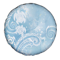 Aloha Hawaii Turtles Floral Spare Tire Cover Aqua Marbles Glaze