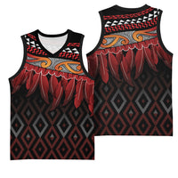Aotearoa Maori Ngapuhi Iwi Basketball Jersey Korowai Tukutuku Kaokao Motifs