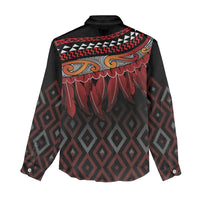 Aotearoa Maori Ngapuhi Iwi Women Casual Shirt Korowai Tukutuku Kaokao Motifs