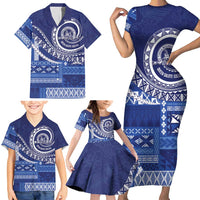 Queen Salote College 100th Anniversary Family Matching Short Sleeve Bodycon Dress and Hawaiian Shirt QSC Royal Girls - Polynesian Pride